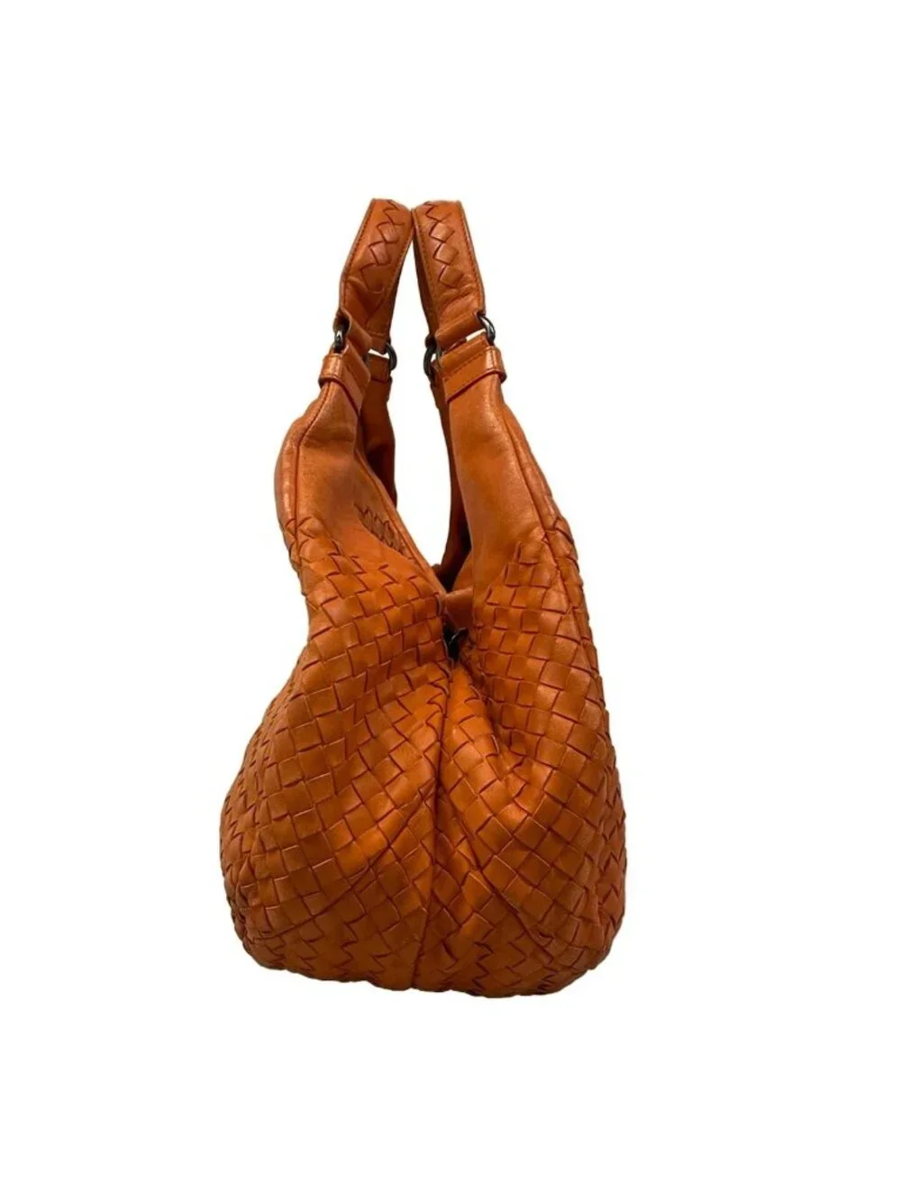 Bottega Veneta Tote Midi Amcampana Orange Leather